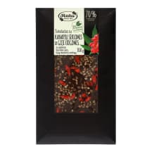 Šokoladas su saldikliais kanapių sėkl., 100 g