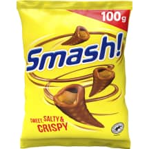 Pienin šokolado užkandukai SMASH, 100 g