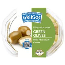 Žaliosios alyvuogės įd. sūriu, 200, 150 g
