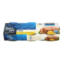 Tuno gabaliukai su citrina SUN&SEA, 3 x 80 g