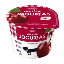 Jogurtas VILKYŠKIŲ su vyš.3,6 % rieb., 200 g