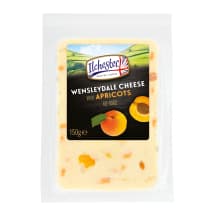 Sūris su abrikosais WENSLEYDALE, 38 %, 150 g