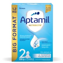 Pieno mišinys APTAMIL 2, 6 mėn, 1.2 kg