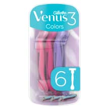 Vienk. skustuvai VENUS 3 Yel, 6 vnt