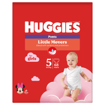 Sauskel.-kelnait.HUGGIES GIRL(5)12-,68vnt, 17 kg