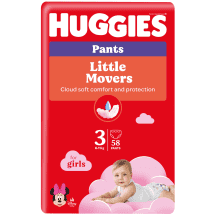Sausk HUGGIES PANTS GIRL S3 6- 58vnt, 11 kg
