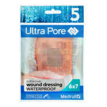 Ster.chir.tvars.MEDRULL ULTRA PORE, 5vnt, 6 x 7 cm