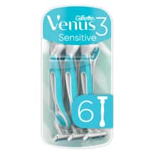 Mot.vienkar.skustuvai VENUS 3 SENSITIVE, 6 vnt