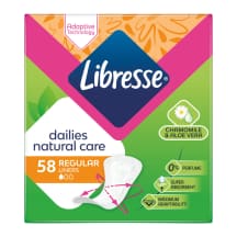 Higien.įklotai LIBRESSE NORMAL NATURAL, 58 vnt