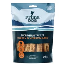 Kalakutienos, stirnien. juostos PRIMA DOG, 80 g