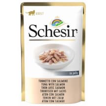 Ėdalas katėms su tunu ir lašiša SCHESIR, 85 g