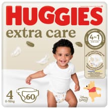 Sausk. HUGGIES EXTRA CARE 4, 8-, 60vnt, 16 kg