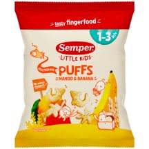 Mangų ir banan. sk. užkandis SEMPER EKO, 18 g