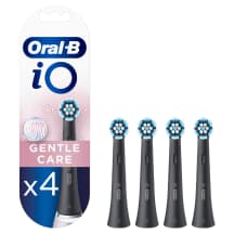 Šep.galv.ORAL B iO REFILL GENTLE BLACK, 4 vnt