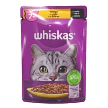 Konserv.kačių ėdalas WHISKAS7+su vištiena, 85 g