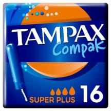 Tamp. TAMPAX COMPAK SUPER PLUS, 16 vnt