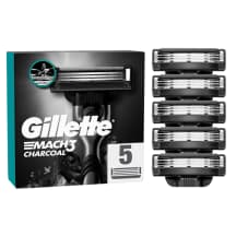 Sk. galv. GILLETTE MACH3 CHARCOAL, 5 vnt