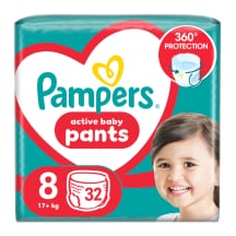 Sauskelnės PAMPERS PANTS JUMBO PACK S8, 32 vnt