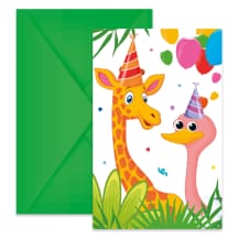 Kvietimo rinkinys „Jungle“, 6 vnt