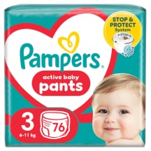 Sauskelnės PAMPERS PANTS GIANT P. S3, 76 vnt