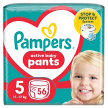 Sauskelnės PAMPERS PANTS GIANT P. S5, 56 vnt