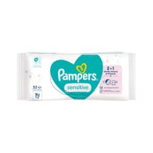 Drėgnos servetėlės PAMPERS SENISTIVE, 52 vnt