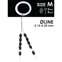 Silikon. stoperis SALMO RUBBER BERREL M