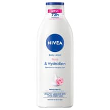 Kūno losjonas NIVEA ROSE & HYDRATION, 400 ml