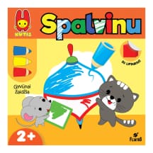 Knyga KUTIS SPALVINU. GYVŪNAI ŽAIDŽIA