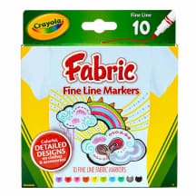Flomasteriai audiniams CRAYOLA, 10 vnt