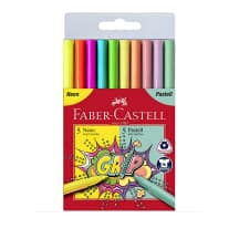 Flom. FABER-CASTELL, 5 past., 5 neon.sp.