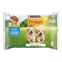 Kons. šunų ėdalas FRISKIES JUNIOR, 4 x 85 g