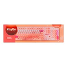 Belaidė klaviatūra KEYBE, rožinė, AW26