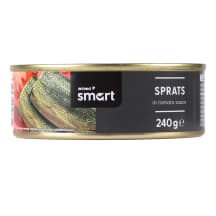 Šprotai pomidorų padaže RIMI SMART, 240 g