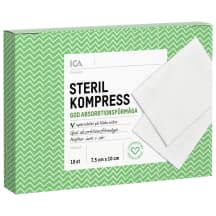 Sterilūs kompresai ICA, 10 vnt., 7.5 x 10 cm