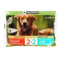 Šunų ėdalas su mėsa pad. NUTRIBALANCE, 4 x 100 g