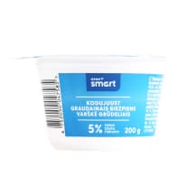 Varškė grūdeliais Rimi smart 5%, 200 g
