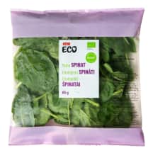 Ekologiški špinatai BABY RIMI ECO, 65 g
