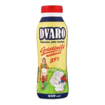 DVARO steril. plakamoji grietinėlė, 35%, 450 ml