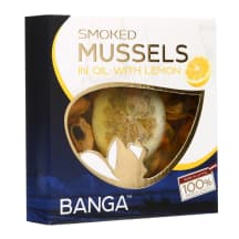 Rūkyt. midijos aliejuje su citrina BANGA, 120 g