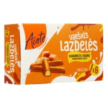 Karamelės sk. varškės lazdelės AISTĖ, 6 x 35 g