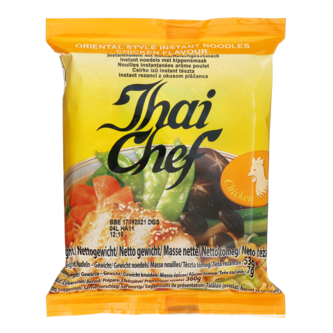 Vištienos skonio makaronai THAI CHEF, 60 g