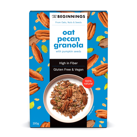 Granola THE BEGINNINGS su pek. riešut., 200 g