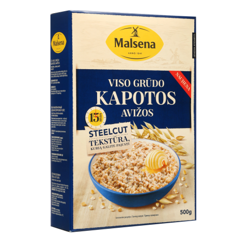 Viso grūdo kapotos avižos MALSENA, 500 g