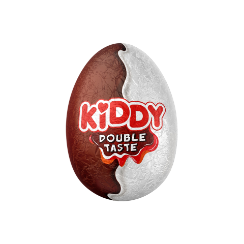 Šokoladinis kiaušinis KIDDY DOUBLE TASTE, 20g