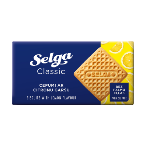 Citrinų skonio sausainiai SELGA, 180 g