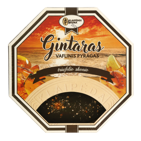 Vaflinis pyragas GINTARAS, 250 g