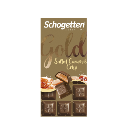 Šokoladas SCHOGETTEN GOLD SAL.CRIPS,100g