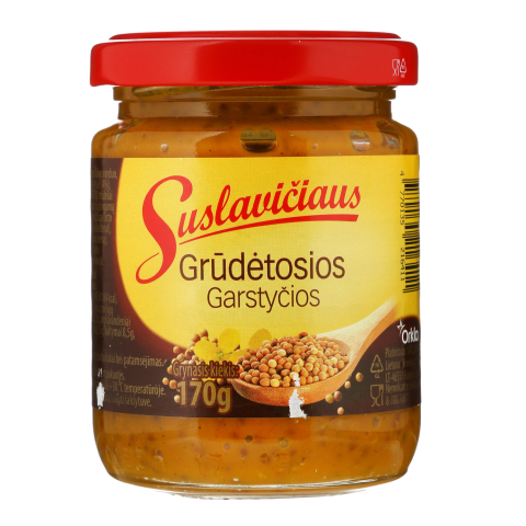 SUSLAVIČIAUS grūdėtosios garstyčios, 170 g