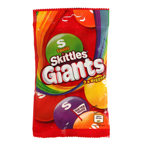 Saldainiai SKITTLES GIANTS FRUIT, 95 g